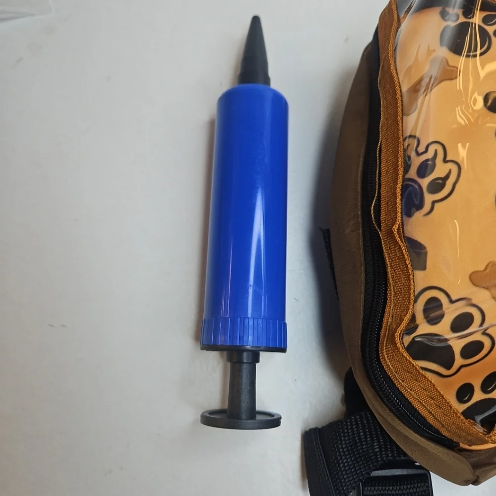Pet Recovery Collar With Pump with Paw Print Design